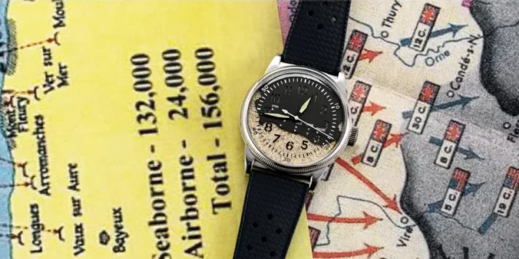 Relógio homenageia Dia D com areia das praias da Normandia