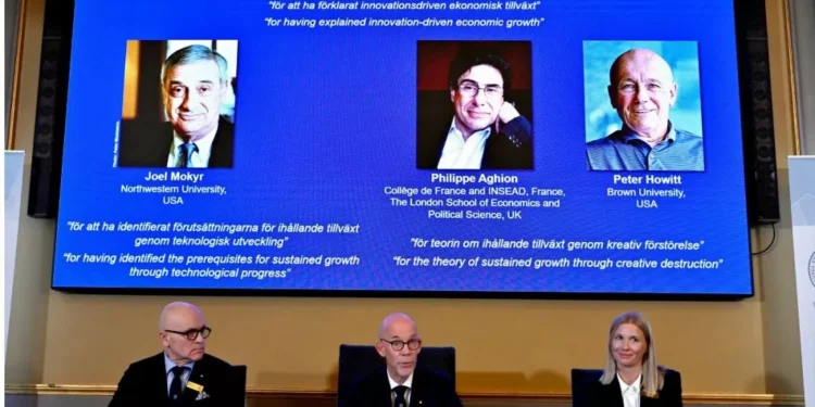 Grupo vence Nobel de Economia de 2025 por trabalho sobre crescimento atrelado à inovação