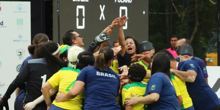 Estreante, Brasil avança às semifinais do Mundial de futebol de cegas
